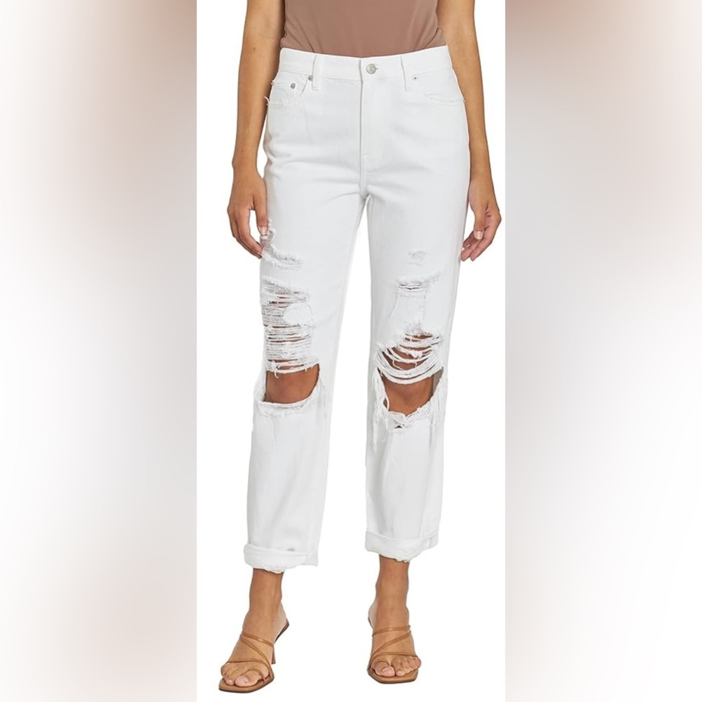 NWT Pistola White Distressed Women Jeans